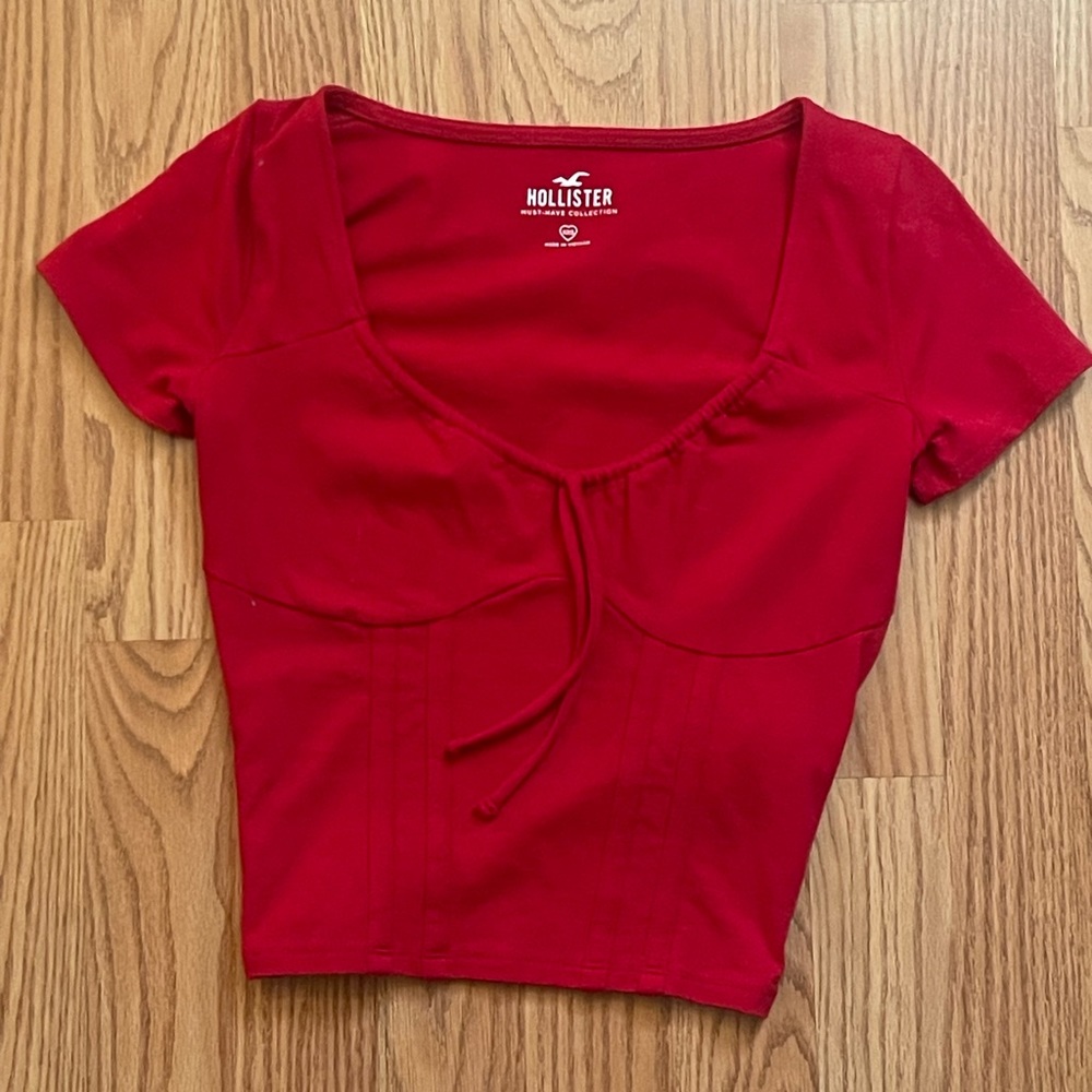 hollister baby tee xxs